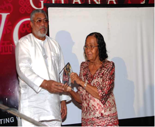 former president of ghana and mary grant