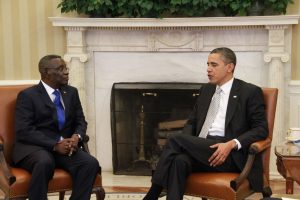 Atta Mills at the white house