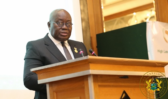 President Akufo Addo speaking at the event
