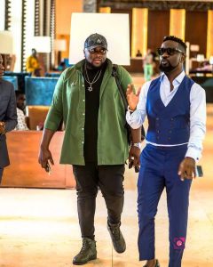 Sarkodie with manager