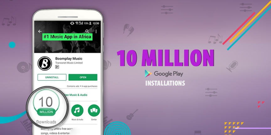 Boomplay app claws its way to 10 million downloads on Google Play Store with 29 million user base