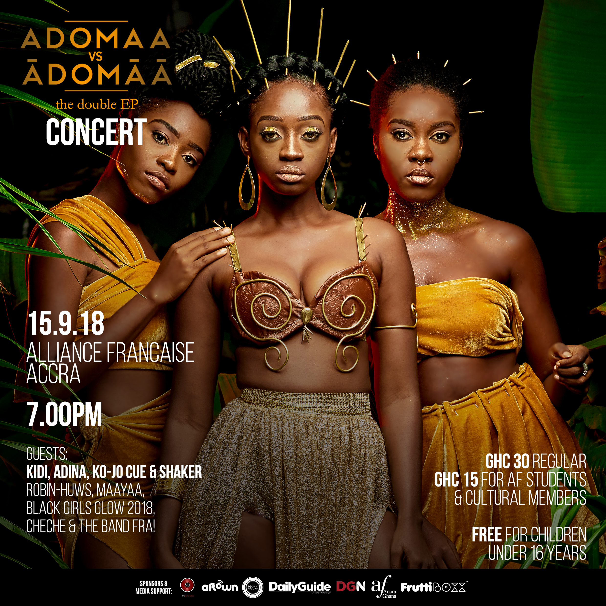 Adomaa lines up Adina, KiDi, Ko-Jo Cue, Shaker, others for Alliance Française concert Sept. 15