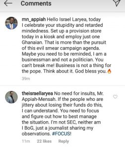 Focus and figure out how to best manage the situation - Israel Laryea tells NAM1