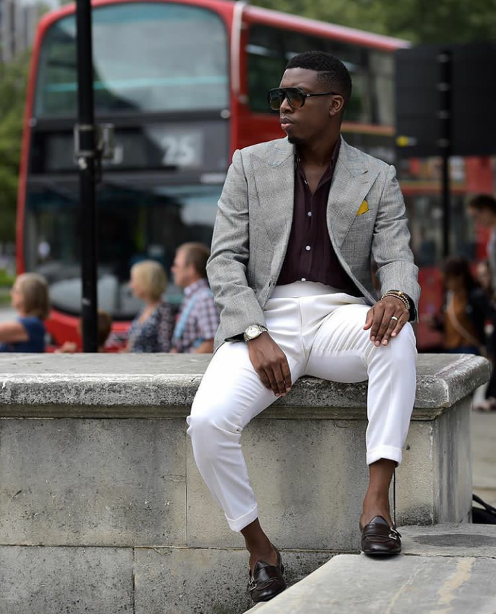 Gabriel Okonshiko with the perfect suit look
