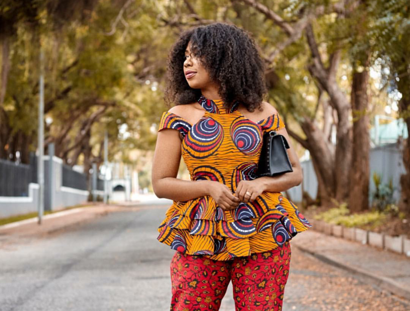Selly Galley effortlessly slaying and serving African print style goals