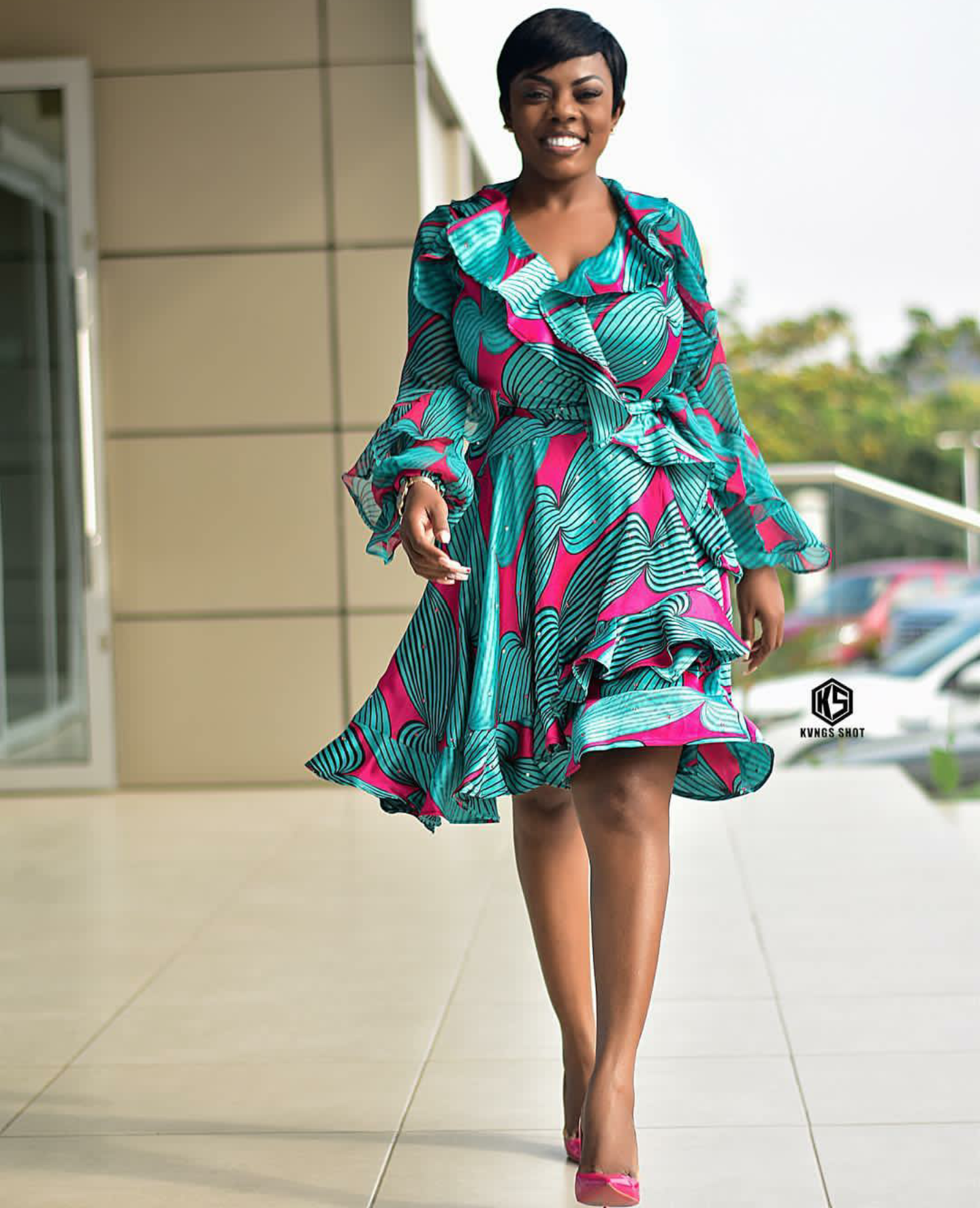Nana Ana served us some chicness in this laurencouture dress