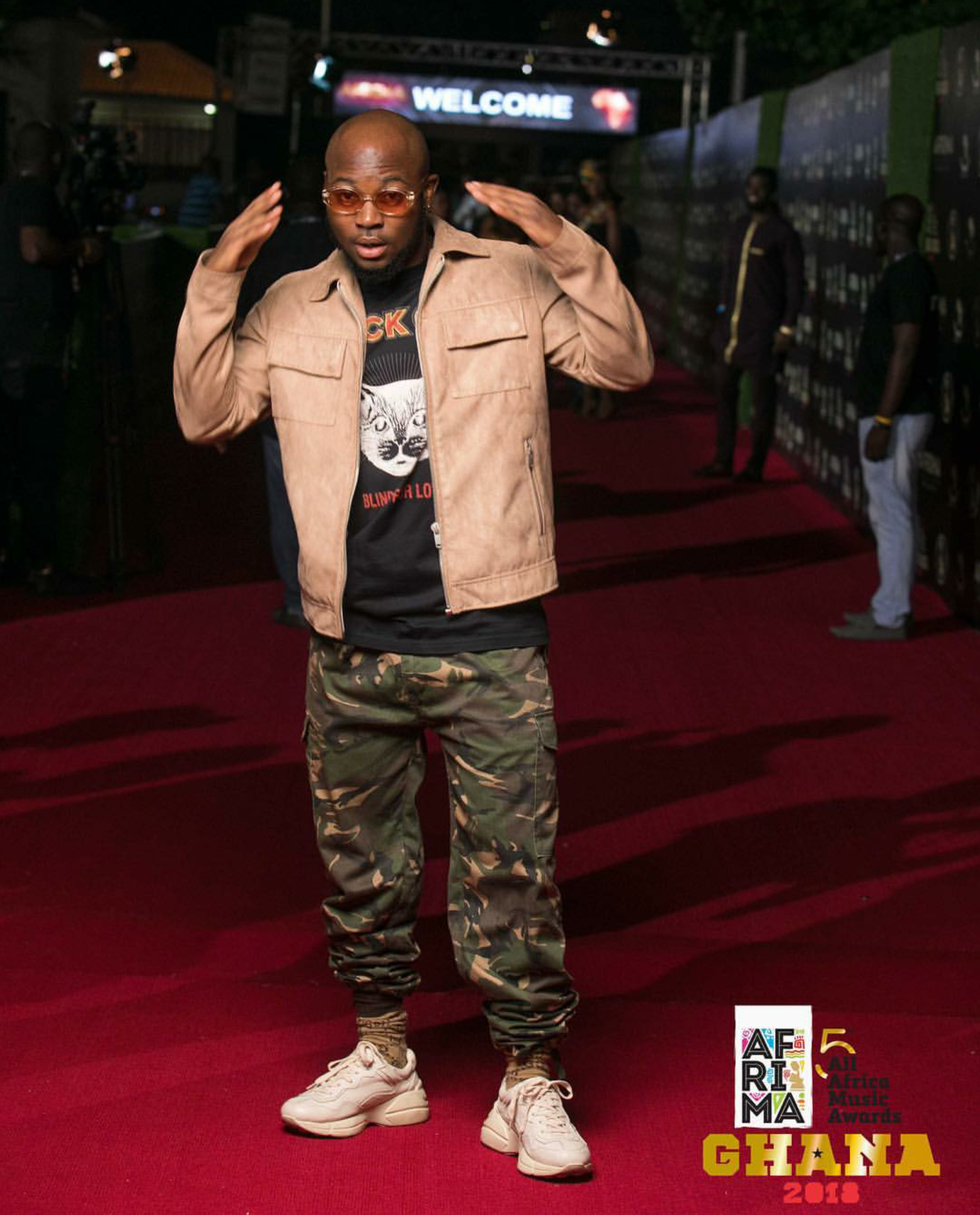 King Promise went all the way casual for the 5thAFRIMAwards