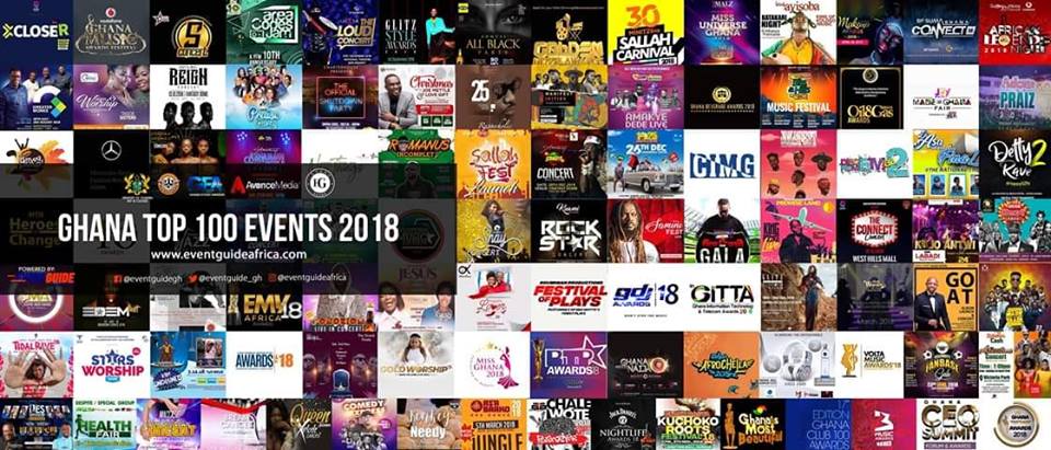 Top 100 events in Ghana