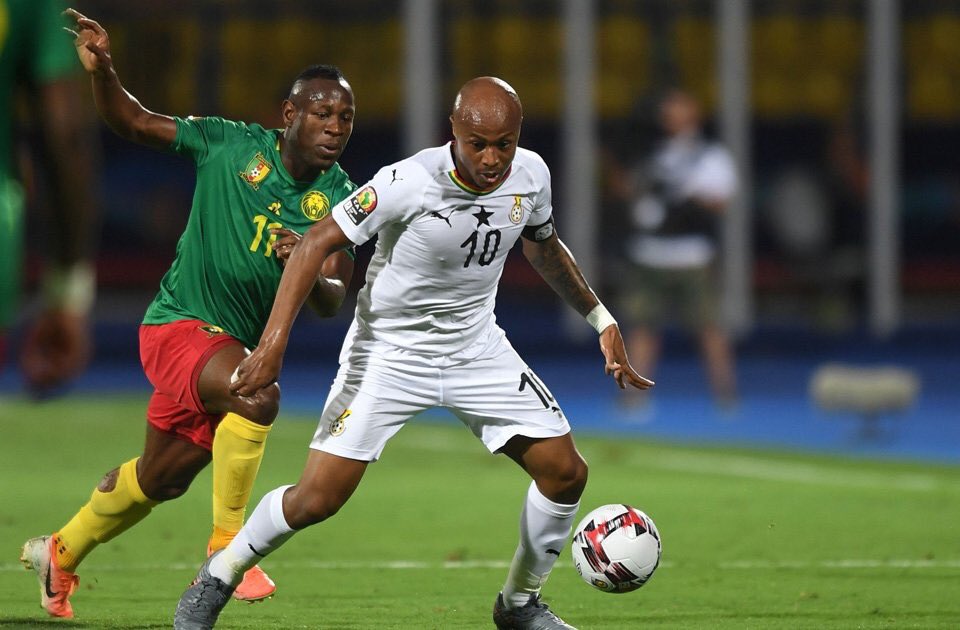 Dede Ayew against Cameroon
