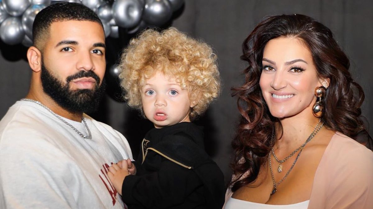 Drake, son Adonis and baby mama Sophie Brussaux