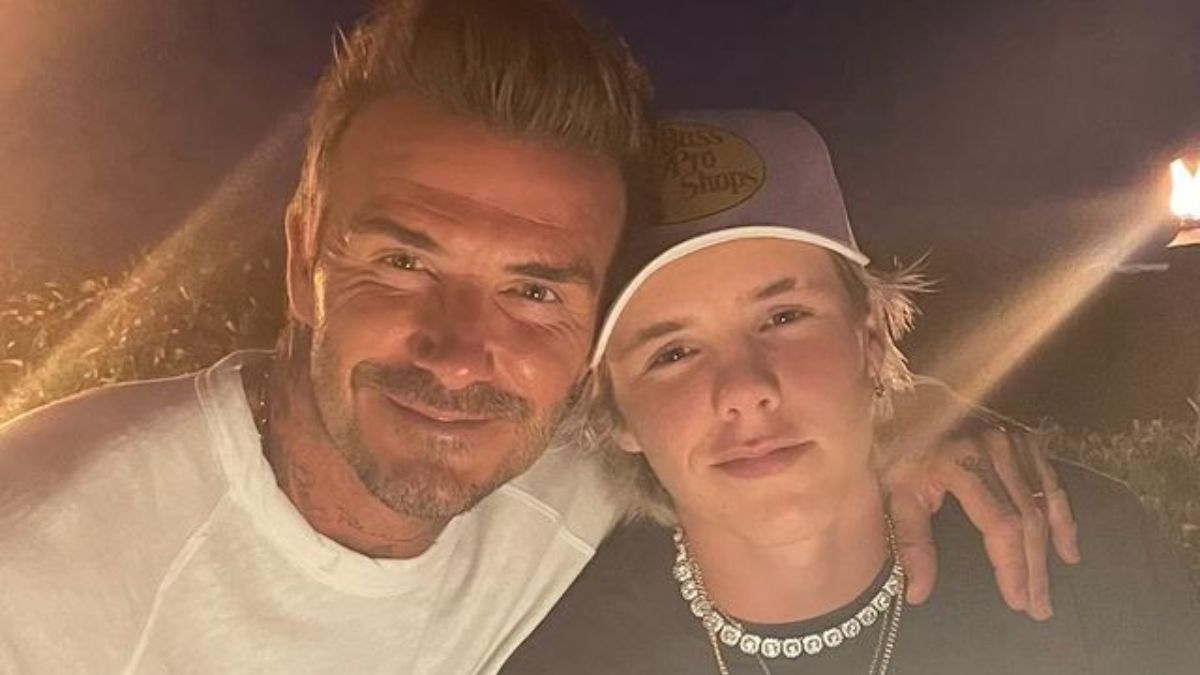 David Beckham and son Cruz Beckham