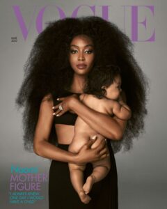 Naomi Campbell British Vogue March 2022 Cover 9 Month Old Daughter