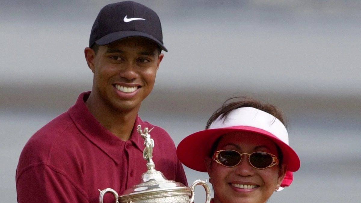 Tiger Woods and mother Kutilda