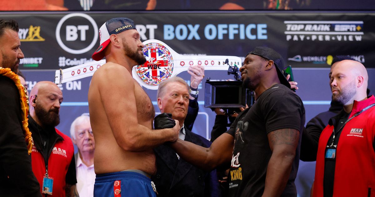 0 Tyson Fury v Dillian Whyte Weigh In
