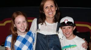Molly Shannon and children