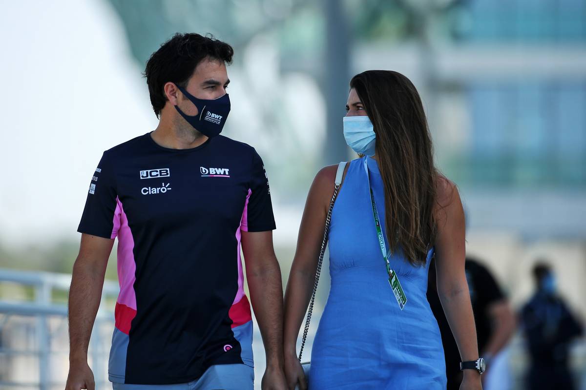 Sergio Perez and wife