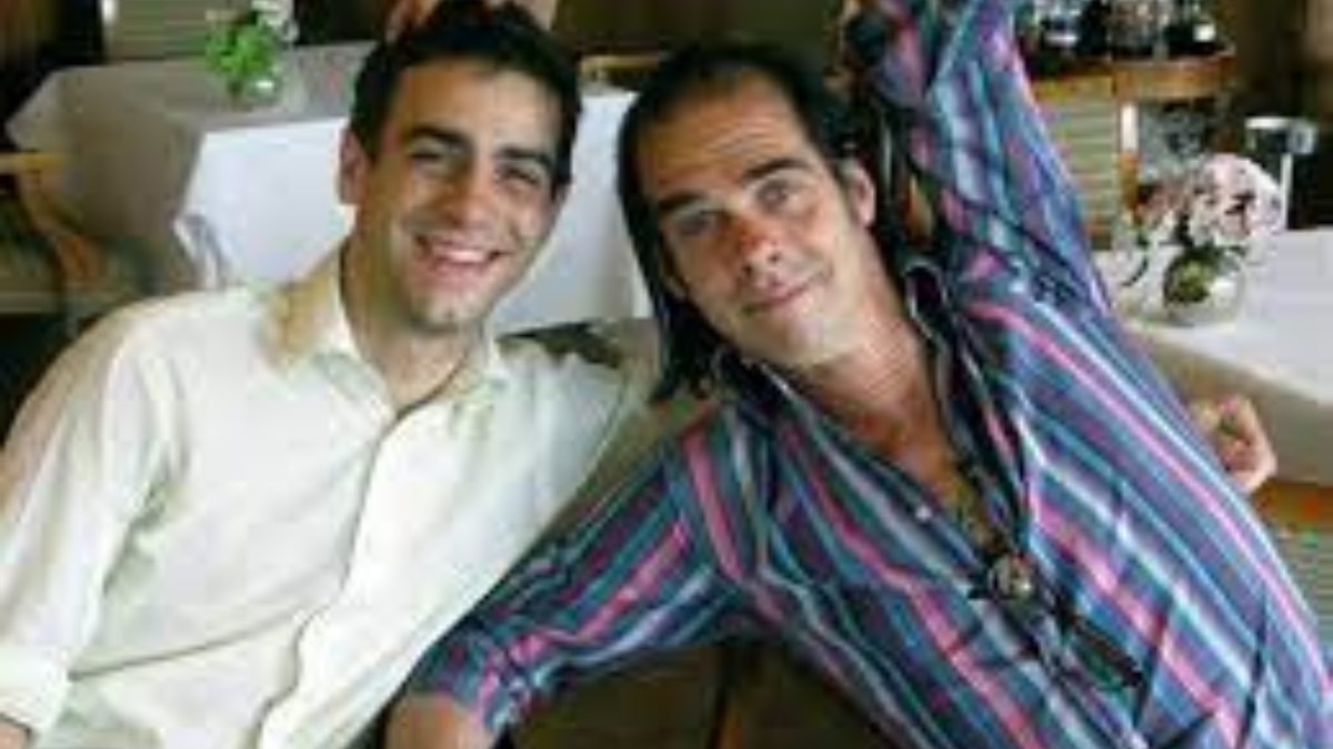 Luke Cave and his father Nick Cave