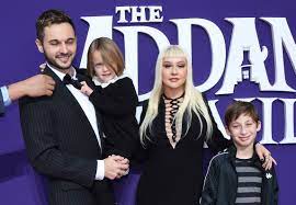 Aguilera and her kids