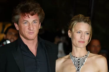 Sean Penn and her ex wife Robin Wright
