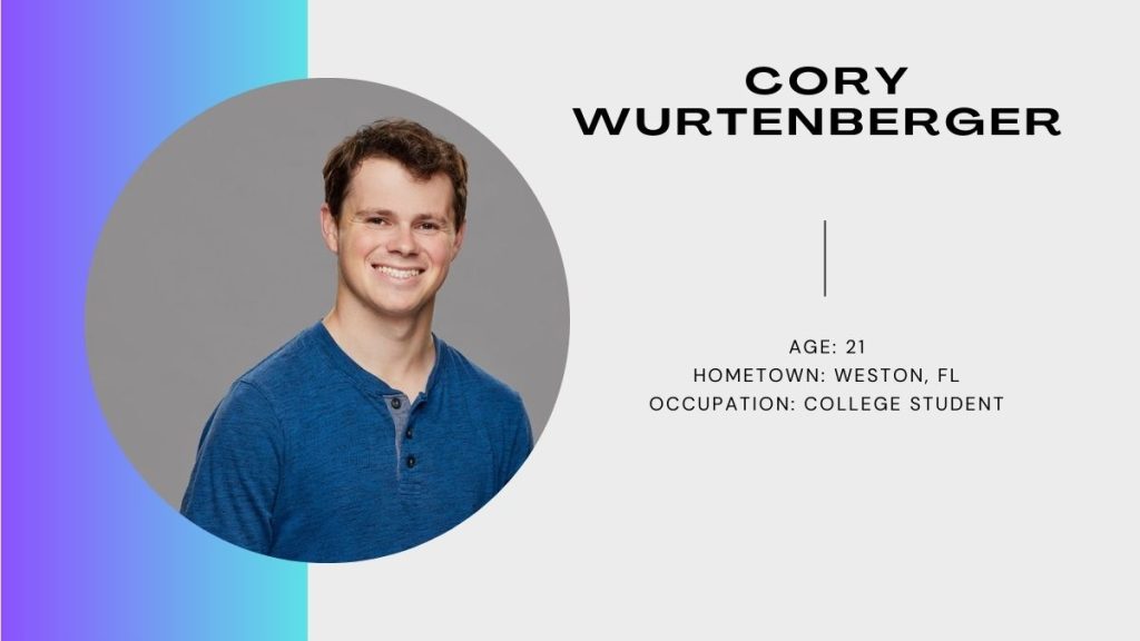 Cory Wurtenberger Bio, age, girlfriend, family, occupation, Big Brother