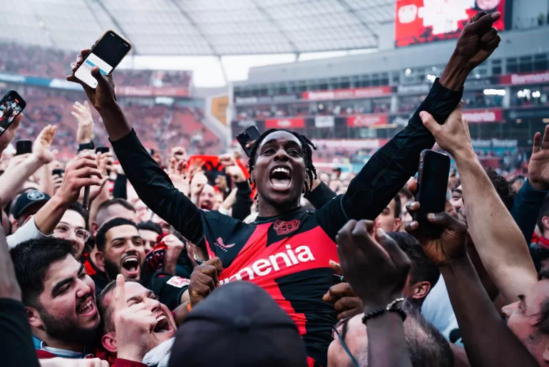 Ghanaian players abroad: Jeremie Frimpong wins Bundesliga as Jamie Leweling scores for Stuttgart