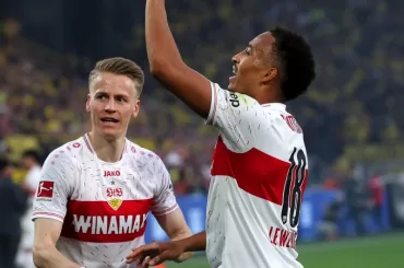 Jamie Leweling scores for Stuttgart in commanding victory over Eintracht Frankfurt