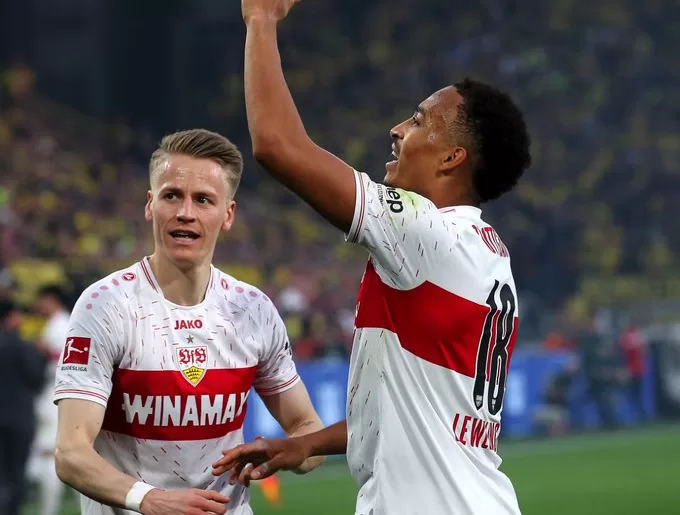 Jamie Leweling scores for Stuttgart in commanding victory over Eintracht Frankfurt